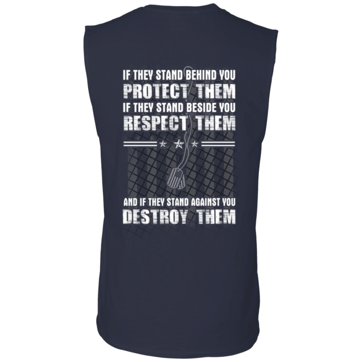 Military T-Shirt "Protect Them Respect Them Destroy Them Veteran"-TShirt-General-Veterans Nation