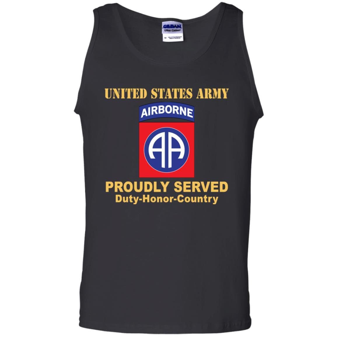 US ARMY 82ND AIRBORNE DIVISION - Proudly Served T-Shirt On Front For Men-TShirt-Army-Veterans Nation