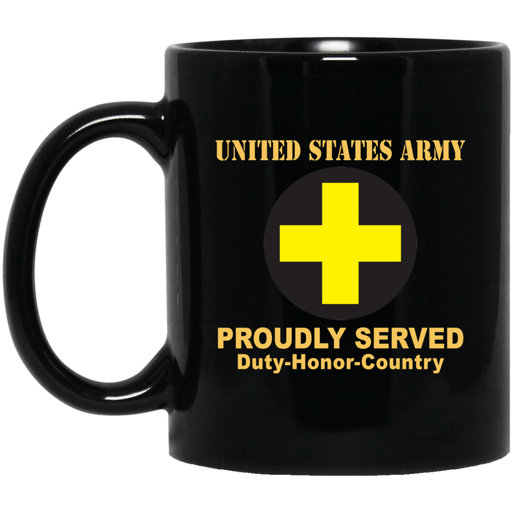 US ARMY 33RD INFANTRY BRIGADE COMBAT TEAM CSIB - 11 oz - 15 oz Black Mug-Mug-Army-CSIB-Veterans Nation