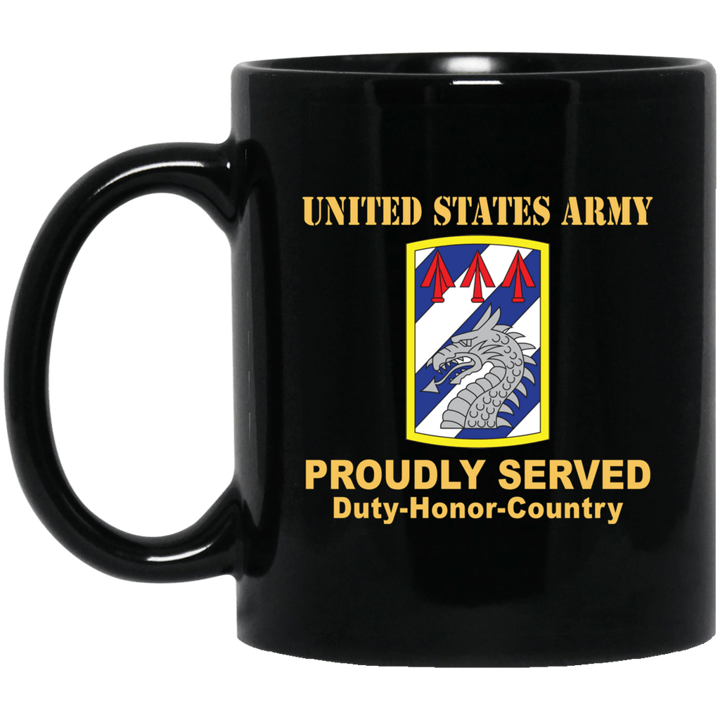 US ARMY 3RD SUSTAINMENT BRIGADE- 11 oz - 15 oz Black Mug-Mug-Army-CSIB-Veterans Nation