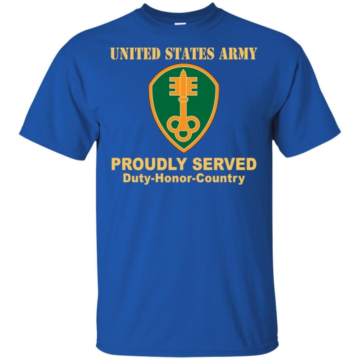 US ARMY 300 MILITARY POLICE BRIGADE- Proudly Served T-Shirt On Front For Men-TShirt-Army-Veterans Nation