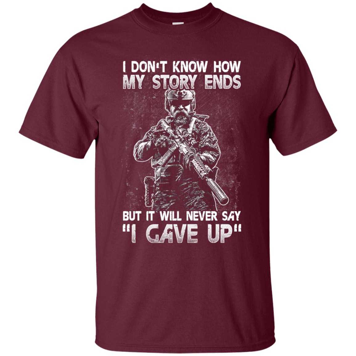 Military T-Shirt "I DON'T KNOW HOW MY STORY ENDS"-TShirt-General-Veterans Nation