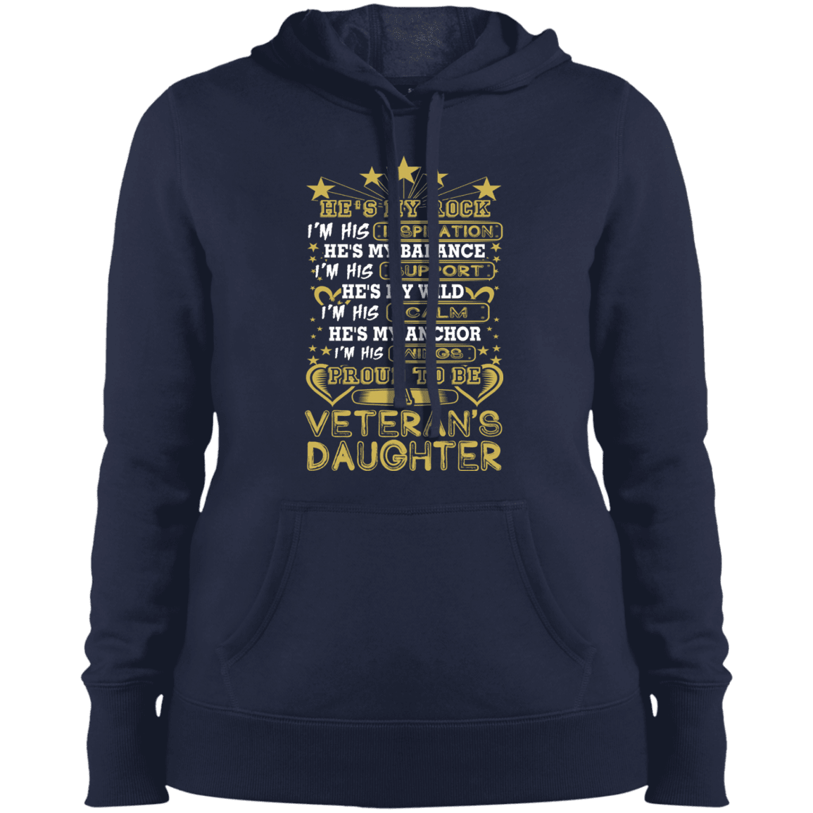 Military T-Shirt "Proud To Be A Veteran's Daughter"-TShirt-General-Veterans Nation