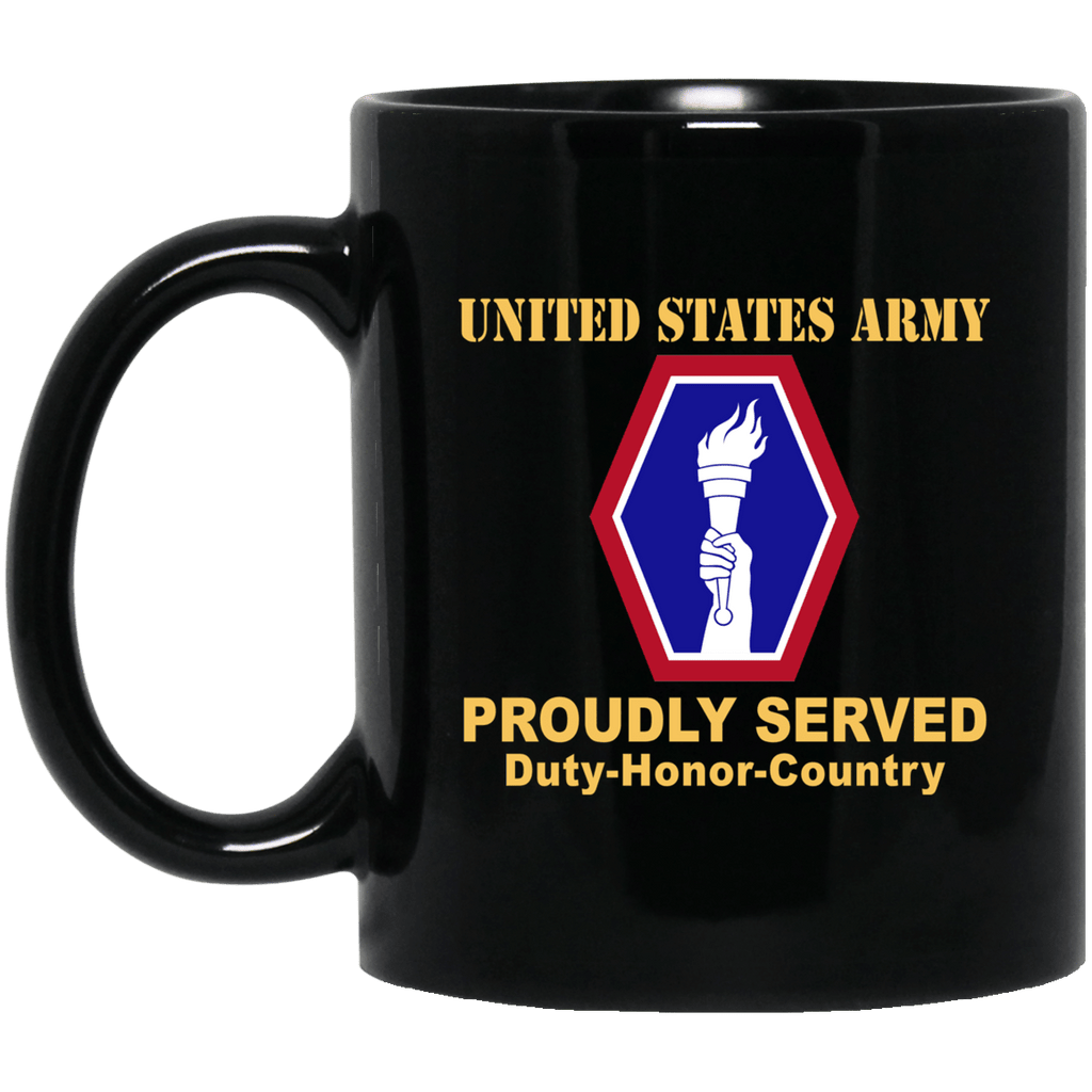 US ARMY 442 INFANTRY REGIMENT- 11 oz - 15 oz Black Mug-Mug-Army-CSIB-Veterans Nation