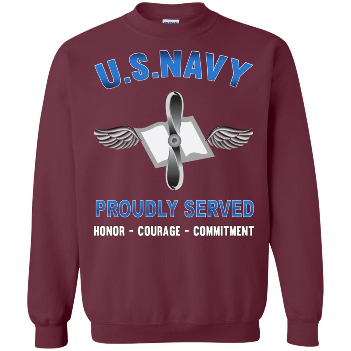 Navy Aviation Maintenance Administrationman Navy AZ - Proudly Served T-Shirt For Men On Front-TShirt-Navy-Veterans Nation