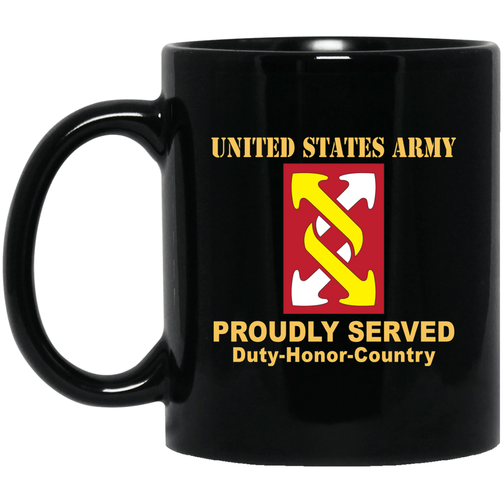 US ARMY 143RD SUSTAINMENT BRIGADE- 11 oz - 15 oz Black Mug-Mug-Army-CSIB-Veterans Nation