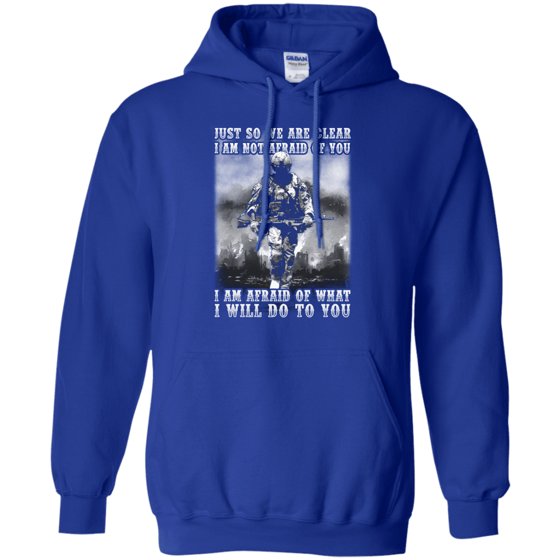 Military T-Shirt "I AM NOT AFRAID OF YOU VETERAN"-TShirt-General-Veterans Nation