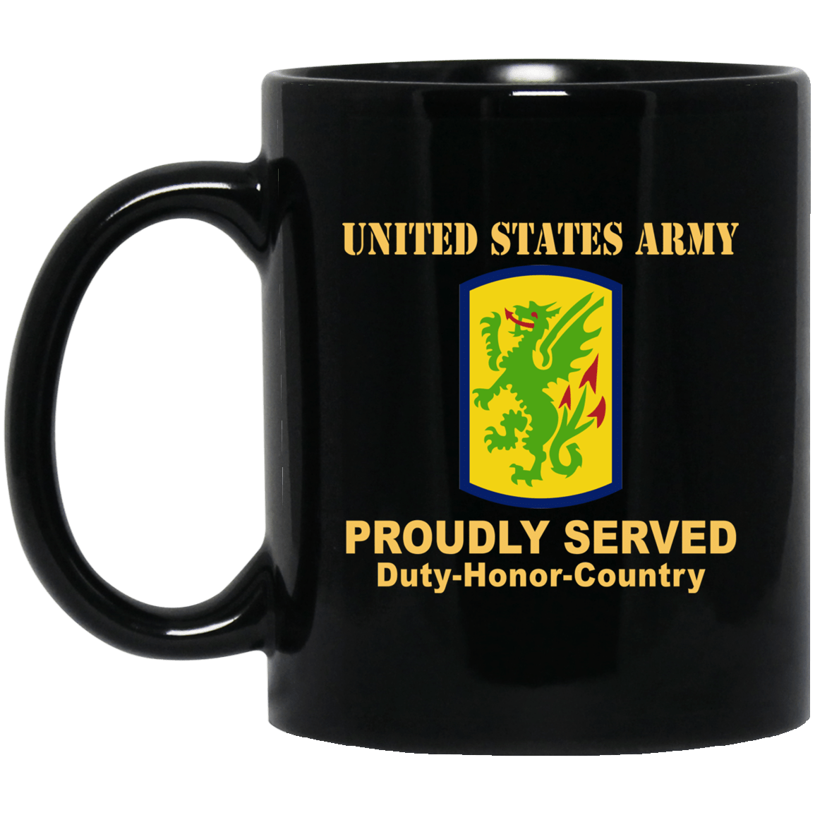 US ARMY 415 CHEMICAL BRIGADE- 11 oz - 15 oz Black Mug-Mug-Army-CSIB-Veterans Nation