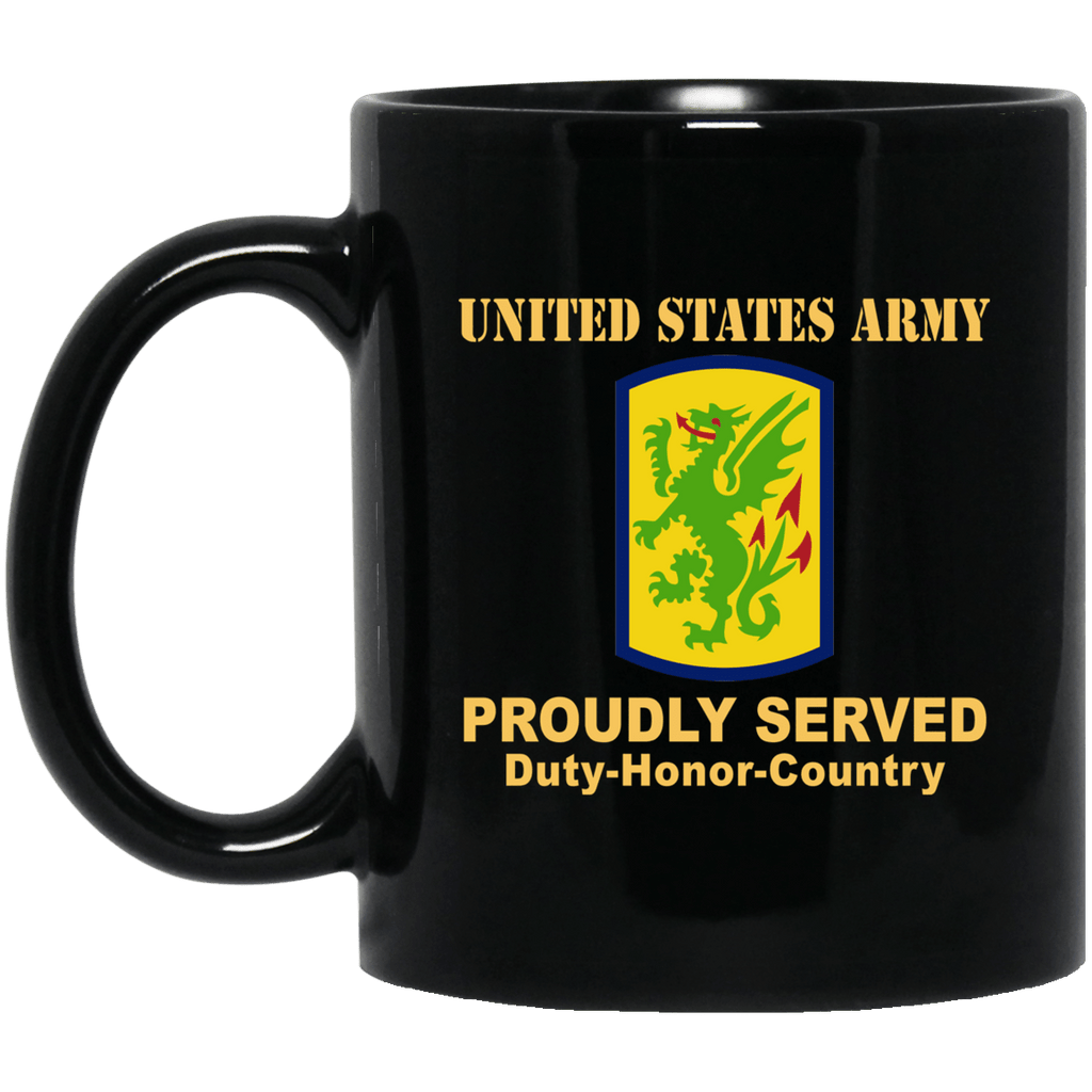 US ARMY 415 CHEMICAL BRIGADE- 11 oz - 15 oz Black Mug-Mug-Army-CSIB-Veterans Nation