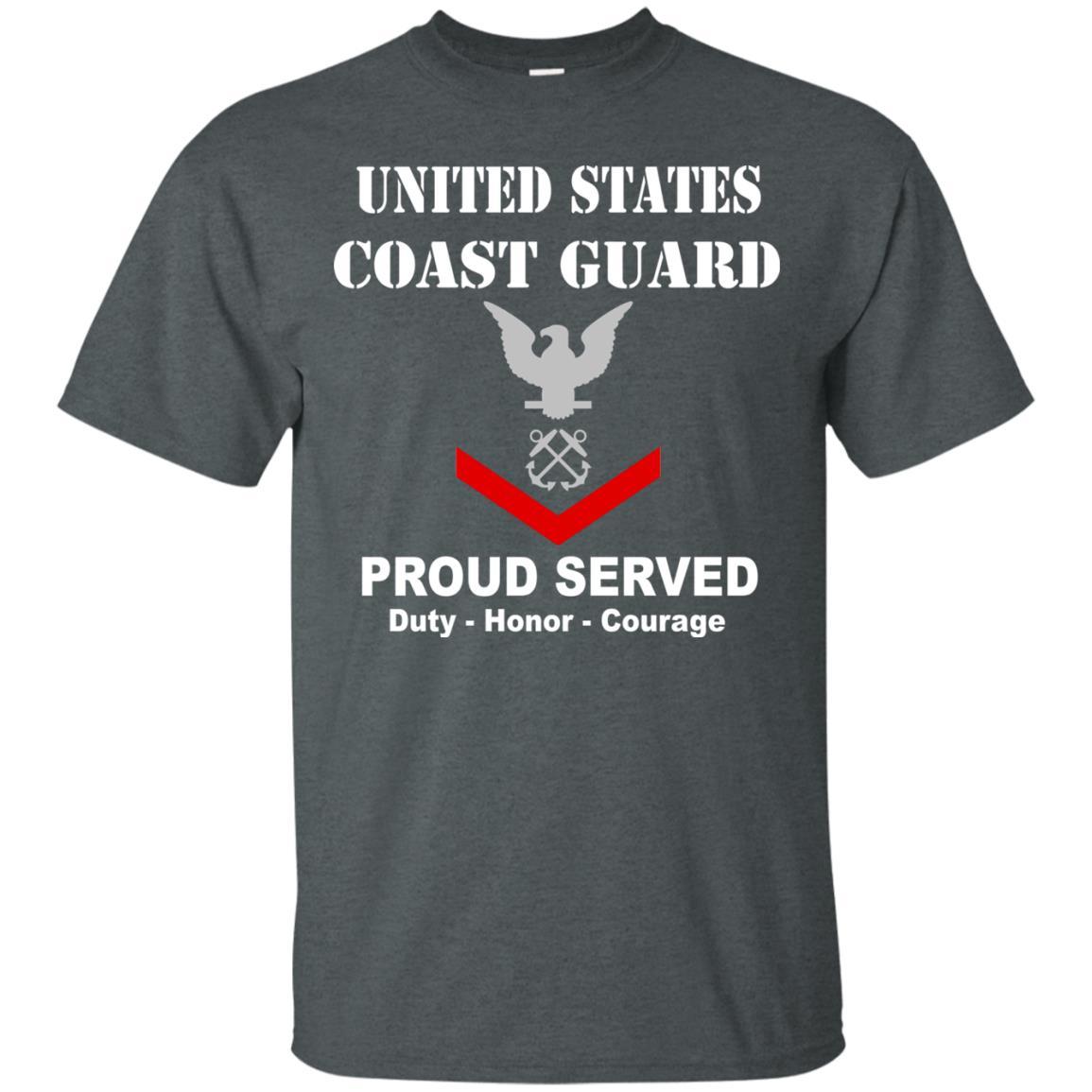 US Coast Guard E-4 Petty Officer Third Class E4 PO3 Petty Officer Men Front USCG T Shirt-TShirt-USCG-Veterans Nation