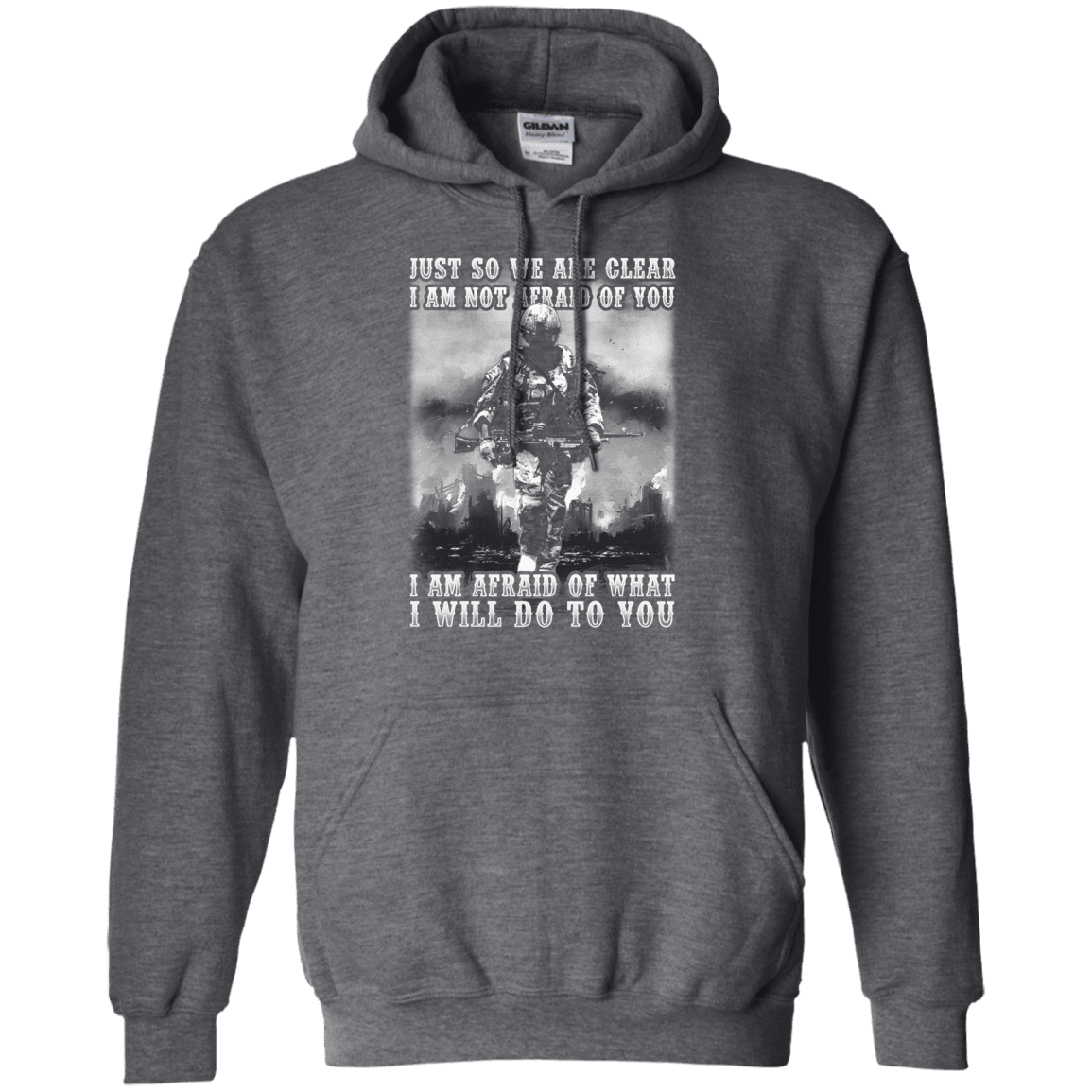 Military T-Shirt "I AM NOT AFRAID OF YOU VETERAN"-TShirt-General-Veterans Nation