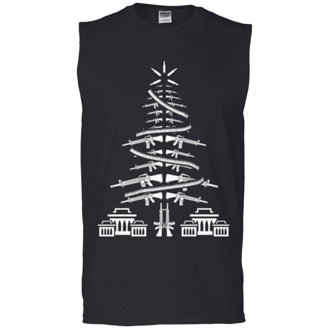 Military T-Shirt "CHRISTMAS TREE VETERAN"-TShirt-General-Veterans Nation