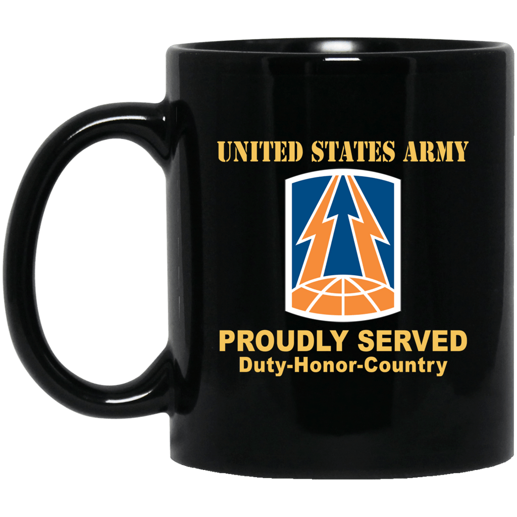 US ARMY 335TH SIGNAL COMMAND- 11 oz - 15 oz Black Mug-Mug-Army-CSIB-Veterans Nation