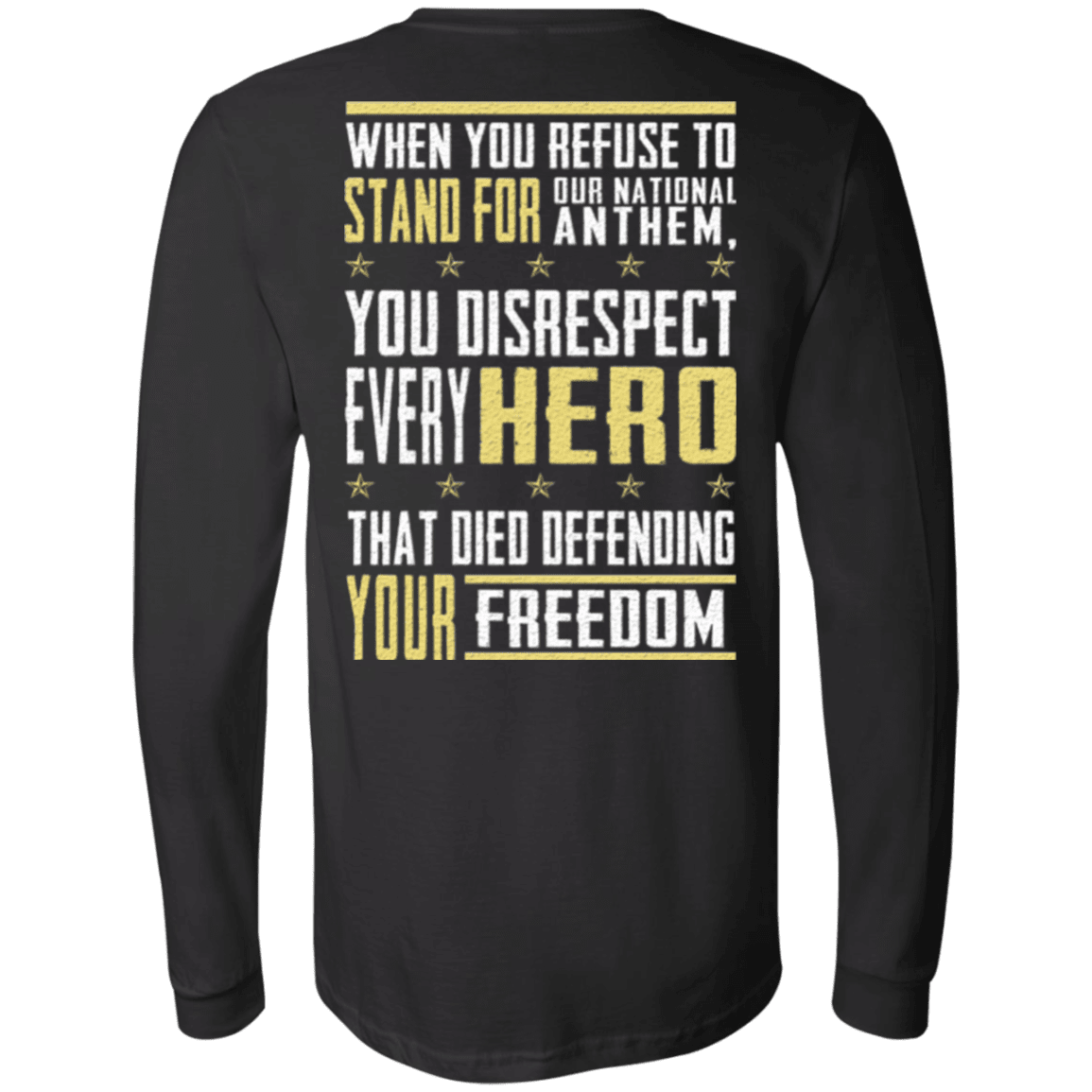 Military T-Shirt "Veteran - Stand For Our National"-TShirt-General-Veterans Nation