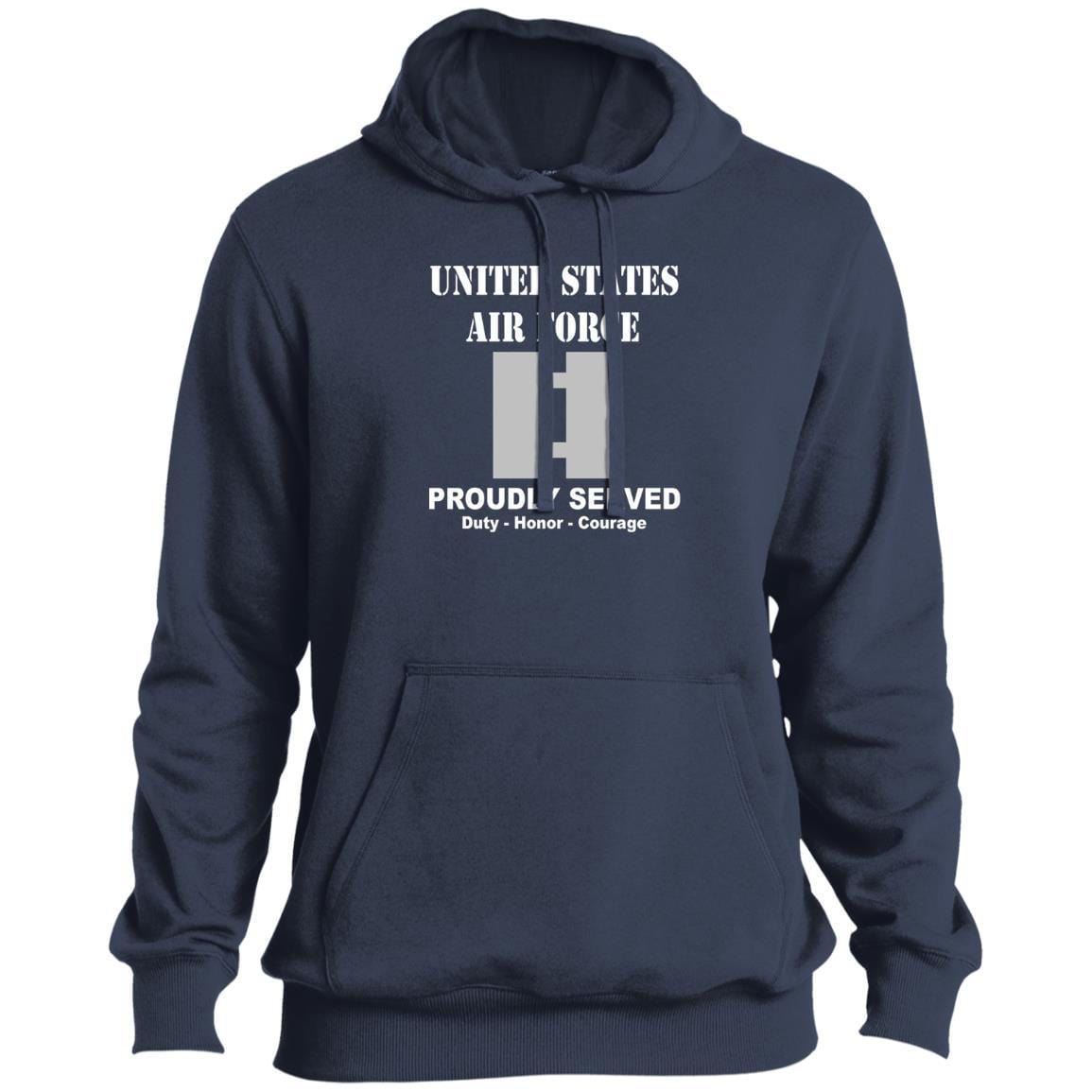 US Air Force O-3 Captain Capt O3 Commissioned Officer Ranks T shirt Sport-Tek Tall Pullover Hoodie - T-Shirt-TShirt-USAF-Veterans Nation