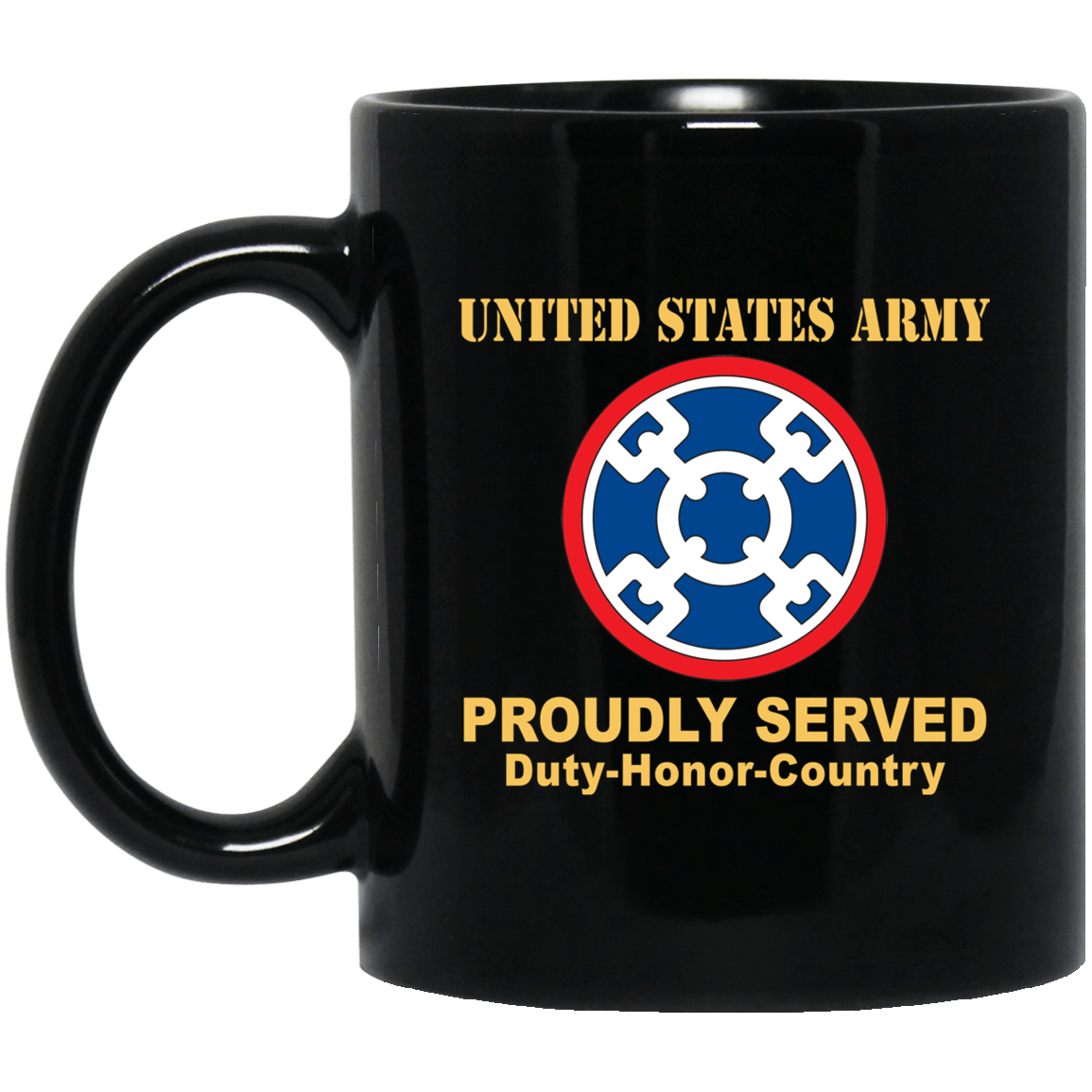 US ARMY 310TH SUSTAINMENT COMMAND- 11 oz - 15 oz Black Mug-Mug-Army-CSIB-Veterans Nation