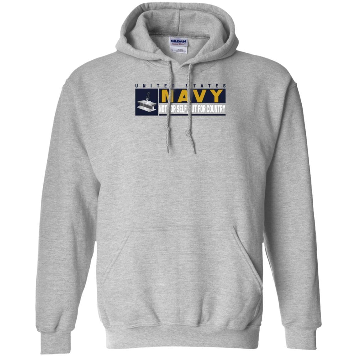 Navy Steelworker Navy SW- Not for self Long Sleeve - Pullover Hoodie-TShirt-Navy-Veterans Nation