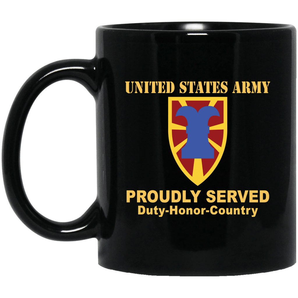 US ARMY 7TH TRANSPORTATION BRIGADE- 11 oz - 15 oz Black Mug-Mug-Army-CSIB-Veterans Nation