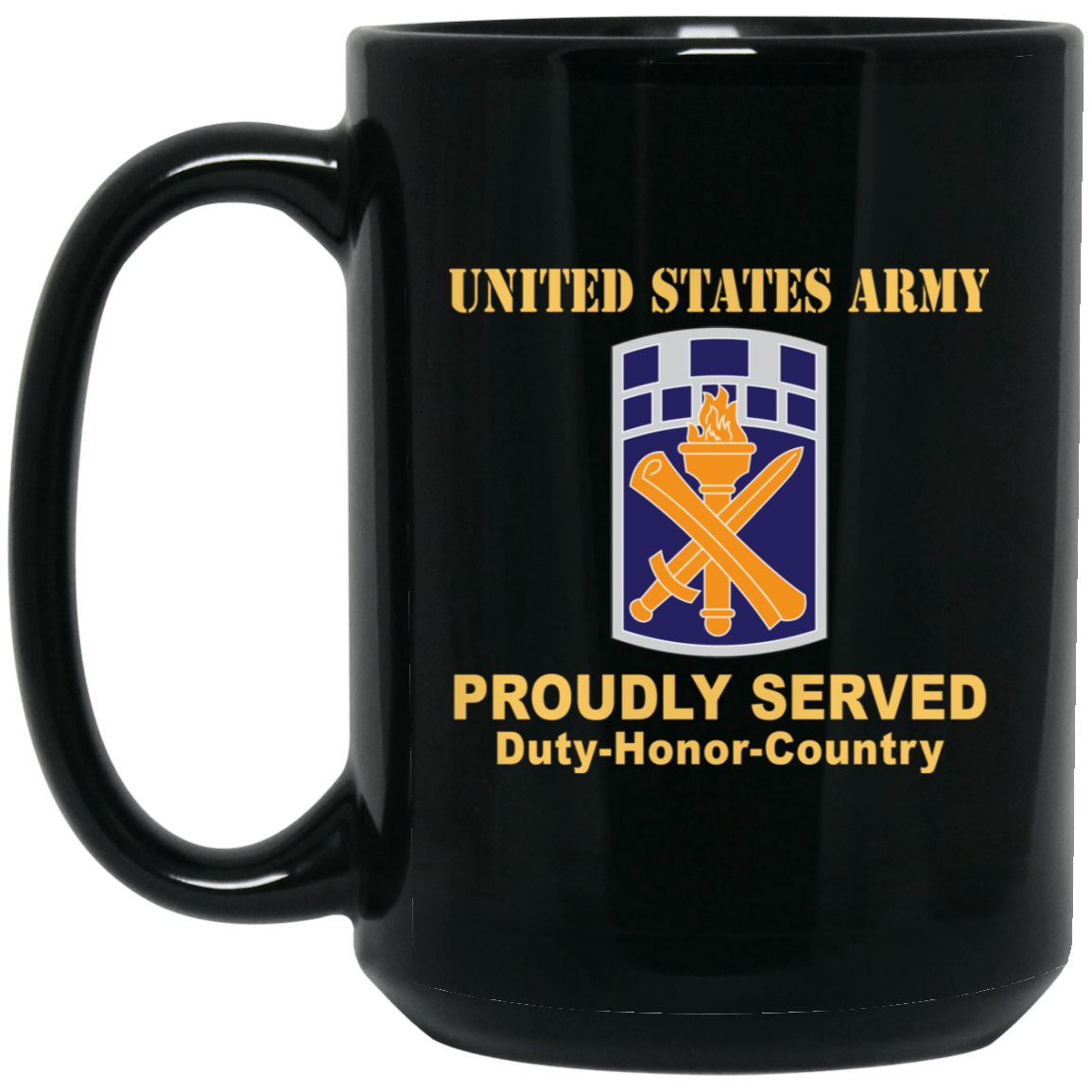 US ARMY 351ST CIVIL AFFAIRS COMMAND- 11 oz - 15 oz Black Mug-Mug-Army-CSIB-Veterans Nation