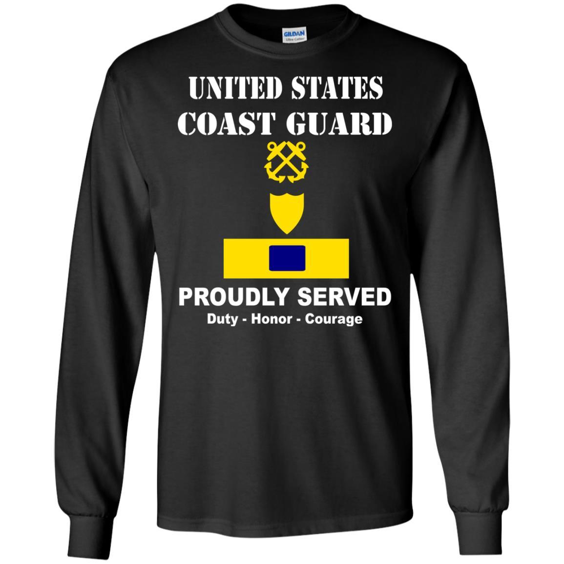 US Coast Guard W-4 Chief Warrant Officer 4 W4 CWO-4 Chief Warrant Officer Men Front USCG T Shirt-TShirt-USCG-Veterans Nation