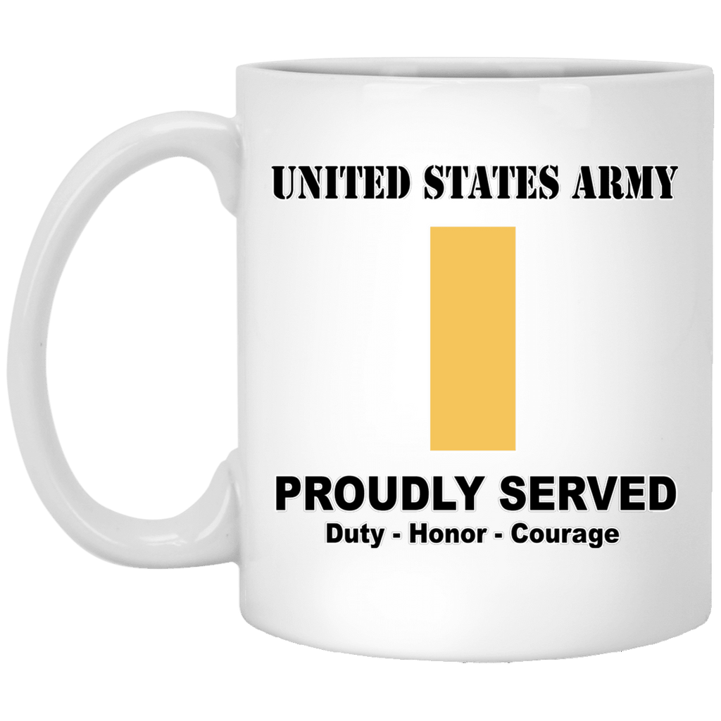 US Army O-1 Second Lieutenant O1 2LT Commissioned Officer Ranks White Coffee Mug - Stainless Travel Mug-Mug-Army-Ranks-Veterans Nation