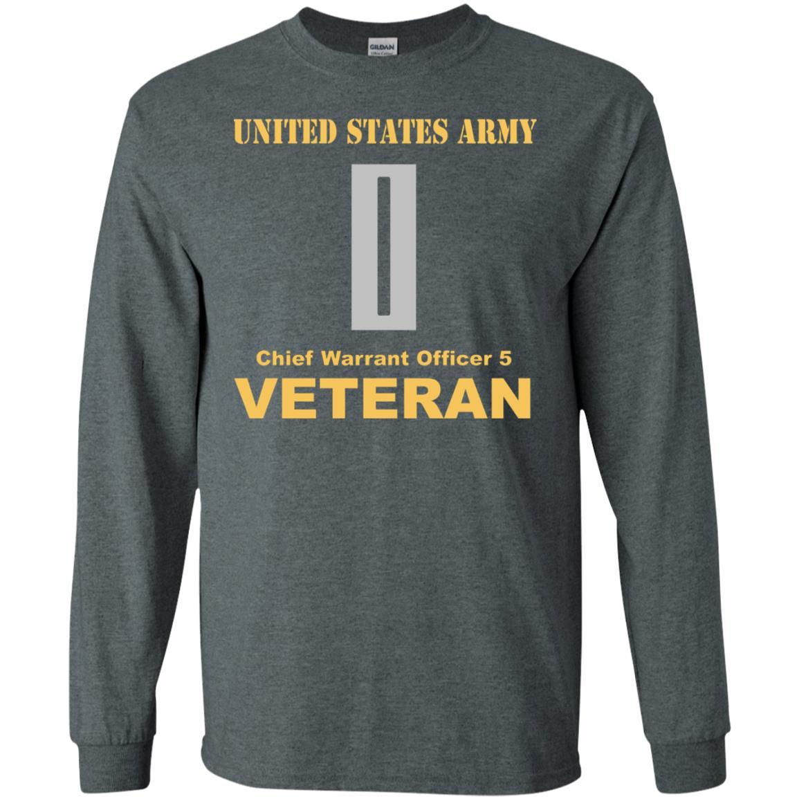 US Army W-5 Chief Warrant Officer 5 W5 CW5 Warrant Officer Veteran Men T Shirt On Front-TShirt-Army-Veterans Nation