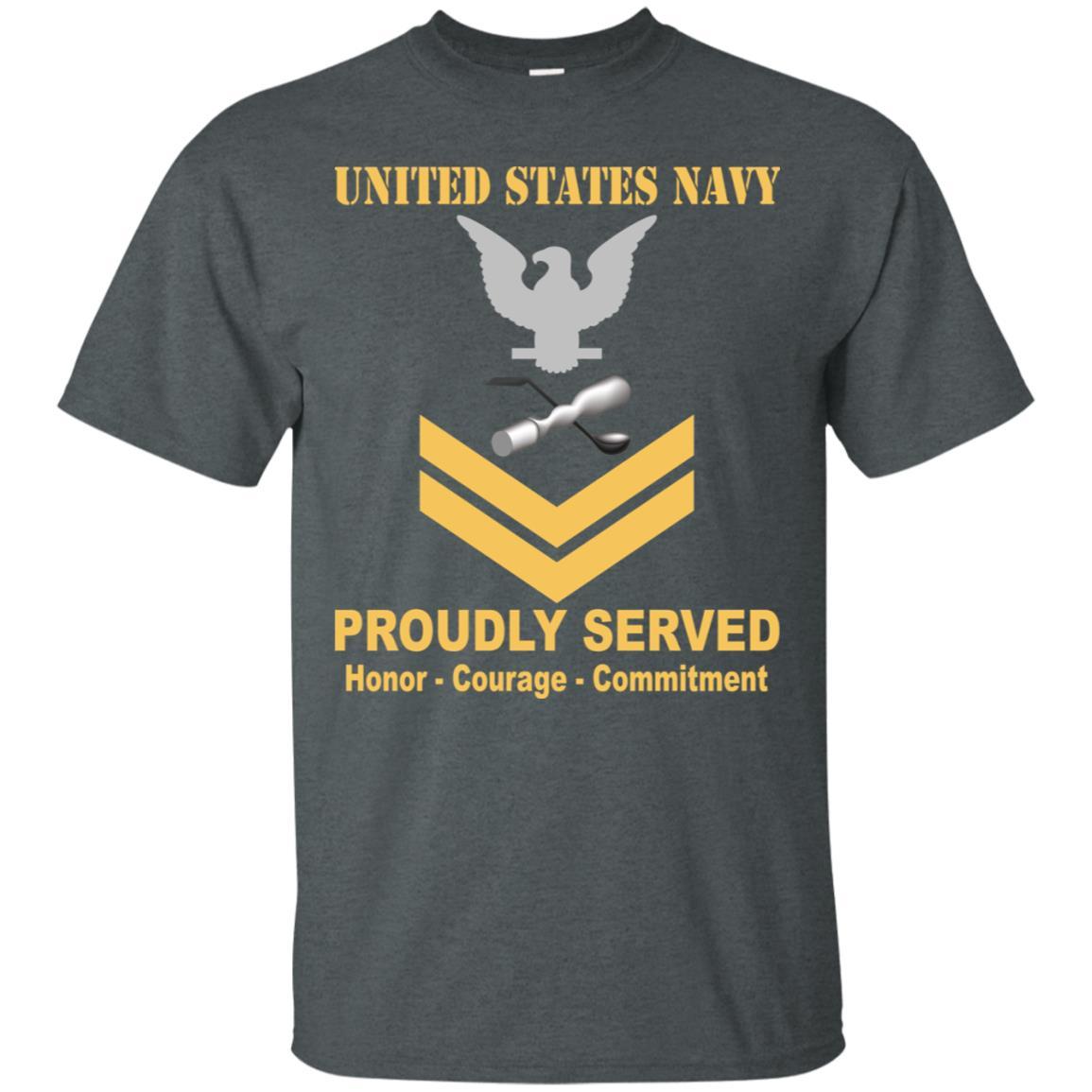 Navy Molder Navy ML E-5 Rating Badges Proudly Served T-Shirt For Men On Front-TShirt-Navy-Veterans Nation