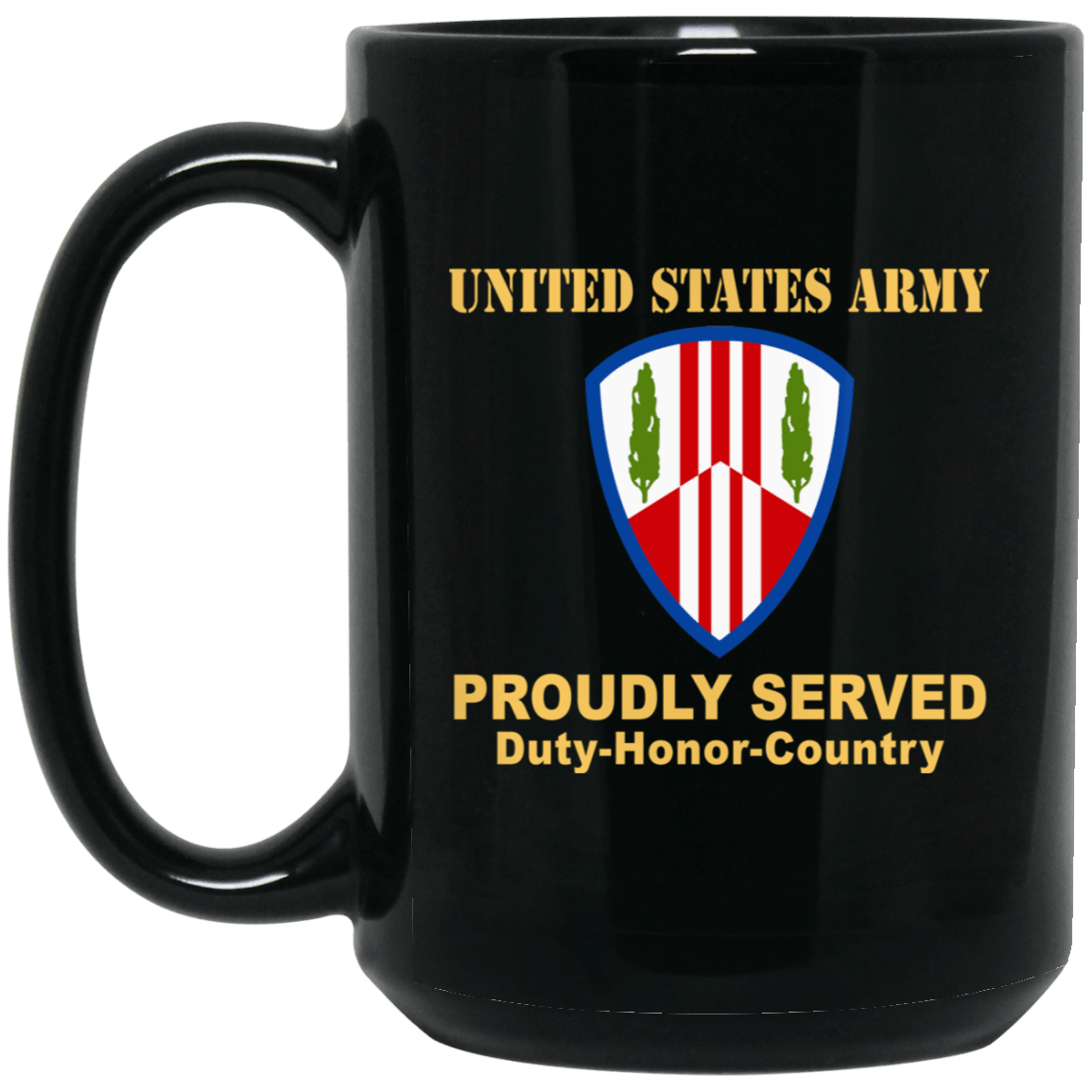 US ARMY 369TH SUSTAINMENT BRIGADE - 11 oz - 15 oz Black Mug-Mug-Army-CSIB-Veterans Nation