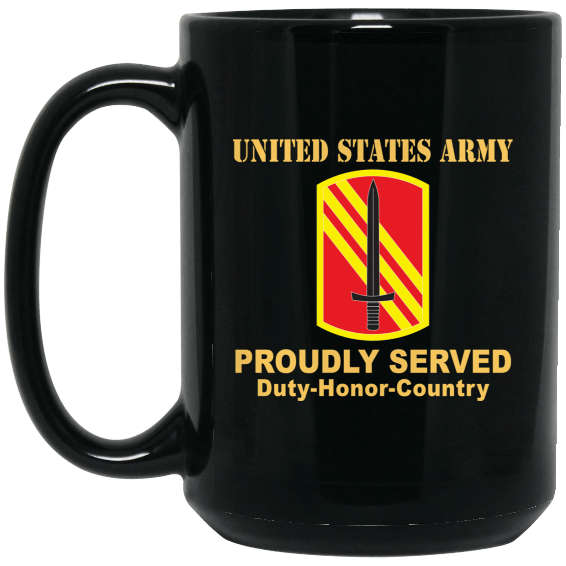 US ARMY 113 SUSTAINMENT BRIGADE- 11 oz - 15 oz Black Mug-Mug-Army-CSIB-Veterans Nation