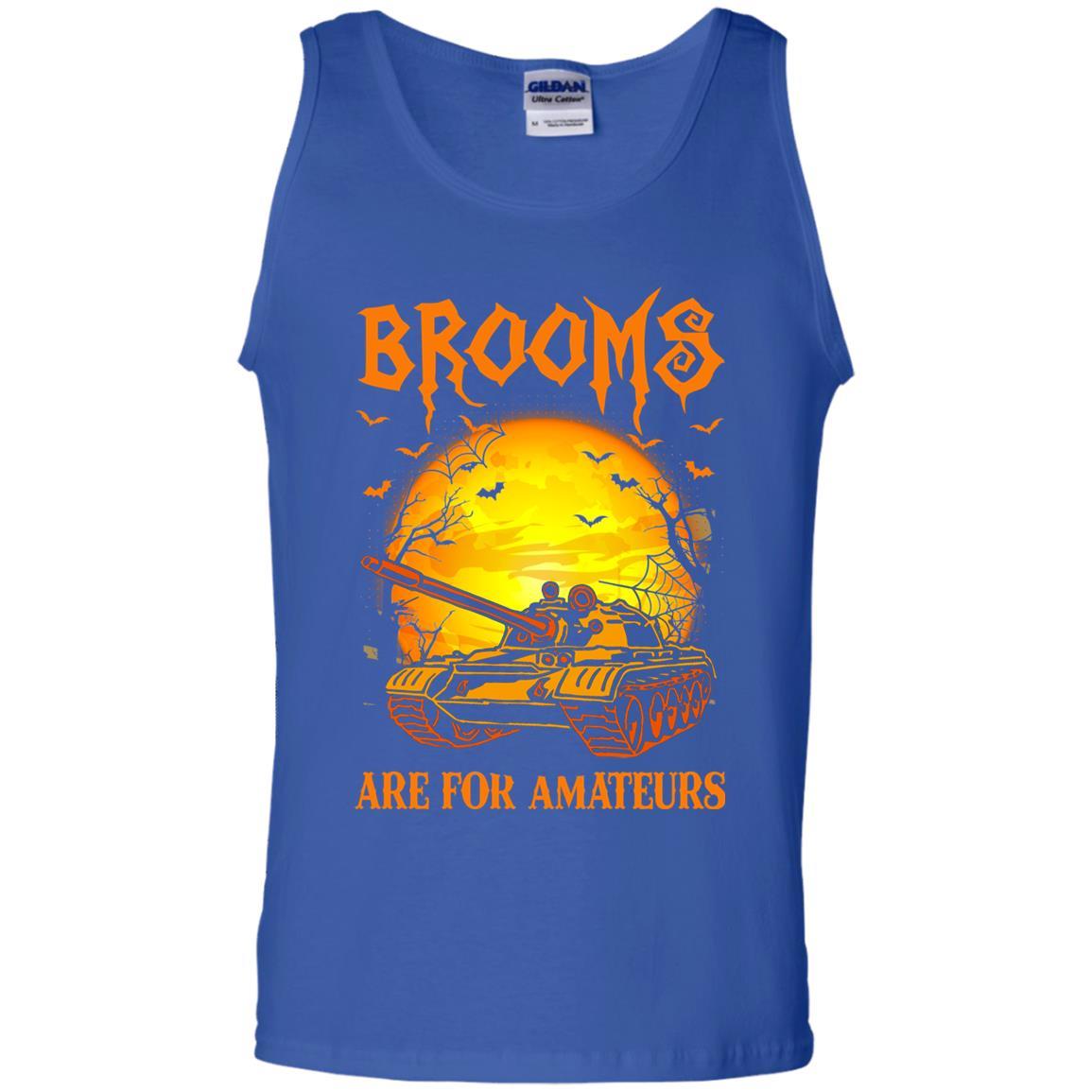 Brooms Are For Amateurs US Army Men T Shirt On Front-TShirt-Army-Veterans Nation