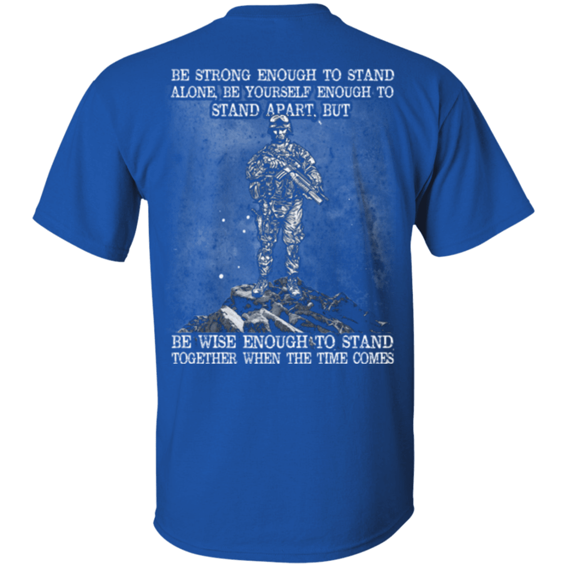 Military T-Shirt "Strong Enough To Stand Together Veteran"-TShirt-General-Veterans Nation