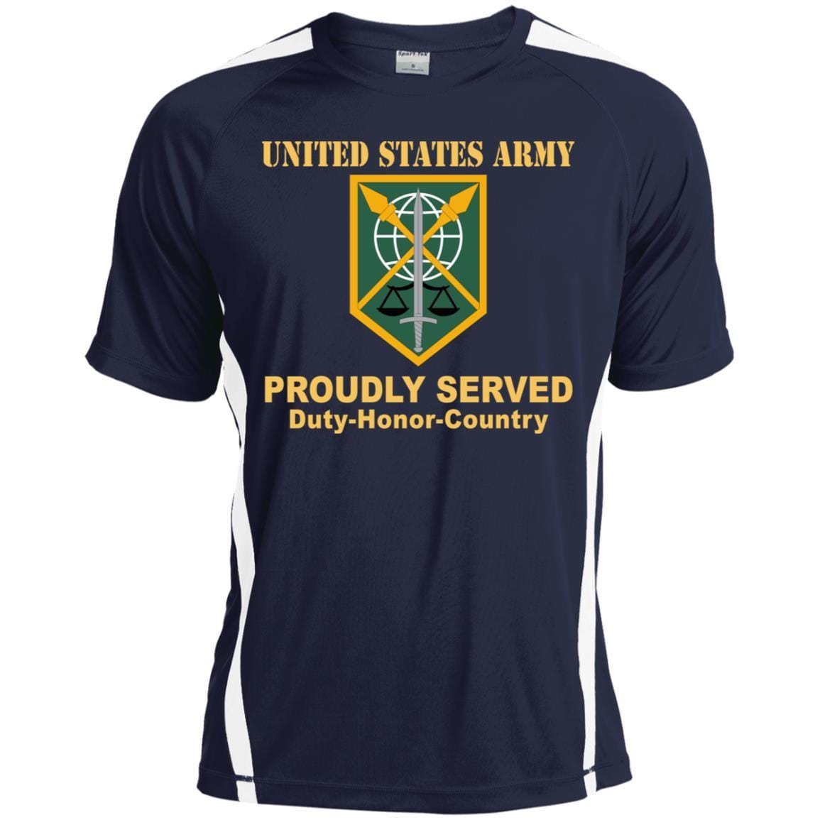 US ARMY 200 MILITARY POLICE BRIGADE- Proudly Served T-Shirt On Front For Men-TShirt-Army-Veterans Nation