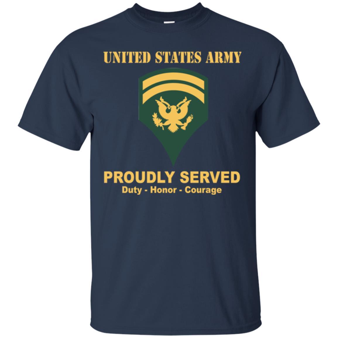 US Army E-6 SPC E6 Specialist Ranks Men Front Shirt US Army Rank-TShirt-Army-Veterans Nation