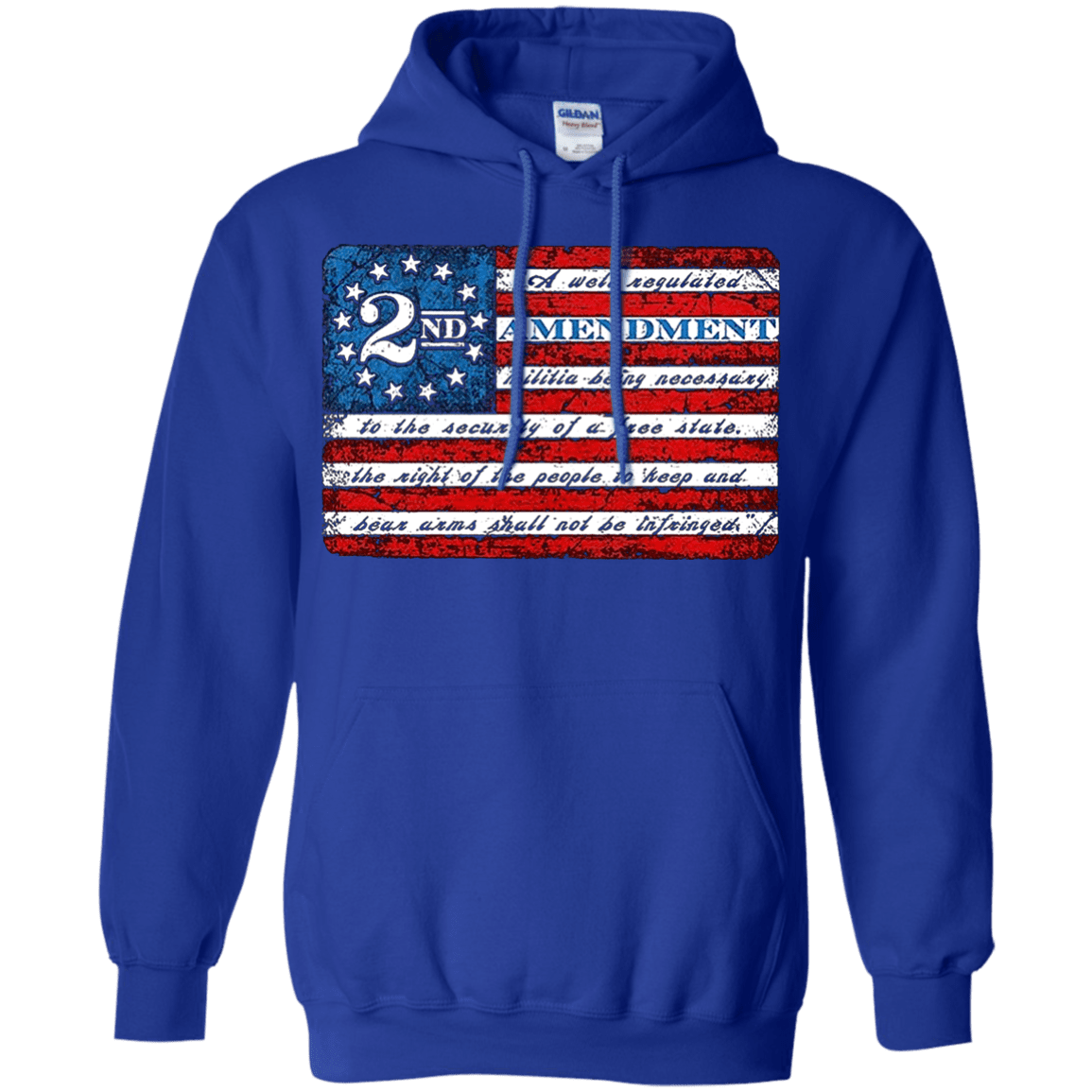 Military T-Shirt "2nd Amendment Flag"-TShirt-General-Veterans Nation