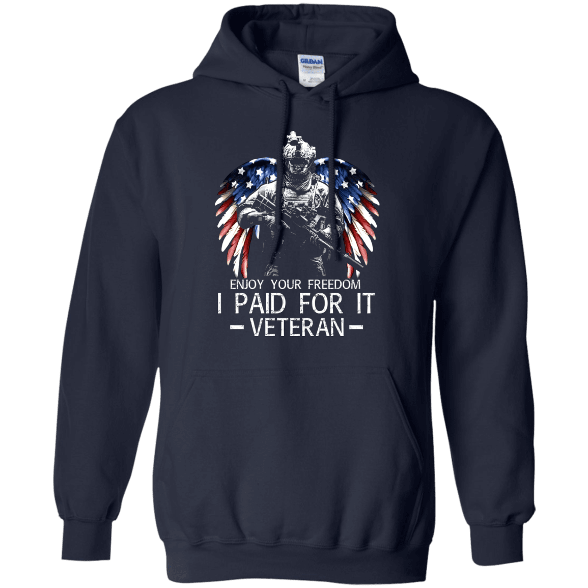 Military T-Shirt "Enjoy your freedom I paid for it Men" Front-TShirt-General-Veterans Nation