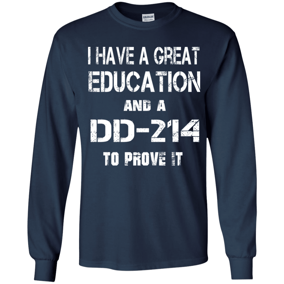 Military T-Shirt "Veteran - Education-DD214 - Women" Front-TShirt-General-Veterans Nation