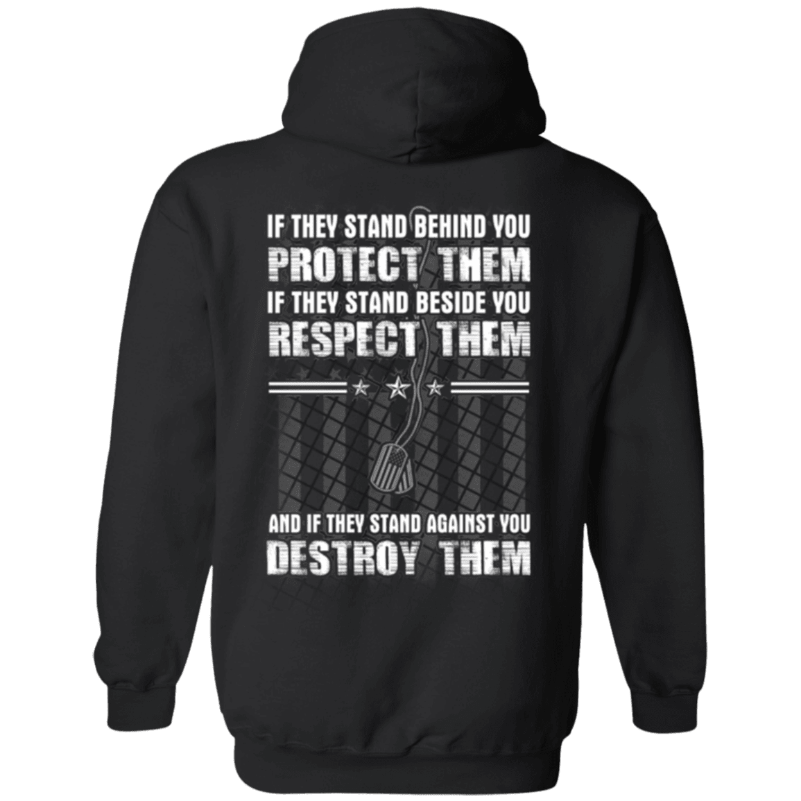 Military T-Shirt "Protect Them Respect Them Destroy Them Veteran"-TShirt-General-Veterans Nation