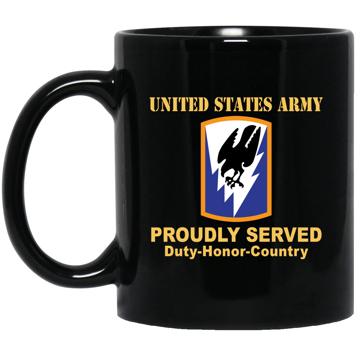 US ARMY 66TH THEATER AVIATION COMMAND - 11 oz - 15 oz Black Mug-Mug-Army-CSIB-Veterans Nation