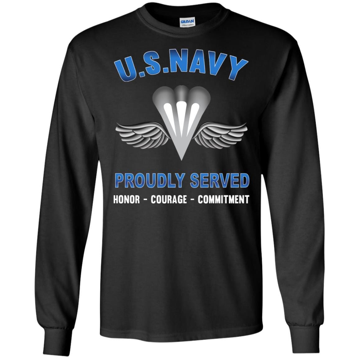 Navy Aircrew Survival Equipmentman Navy PR - Proudly Served T-Shirt For Men On Front-TShirt-Navy-Veterans Nation