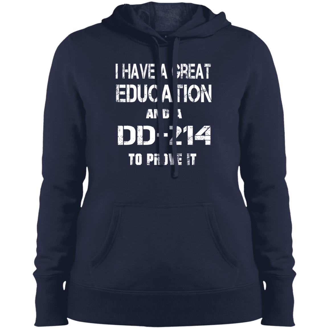 Military T-Shirt "Veteran - Education-DD214 - Women" Front-TShirt-General-Veterans Nation