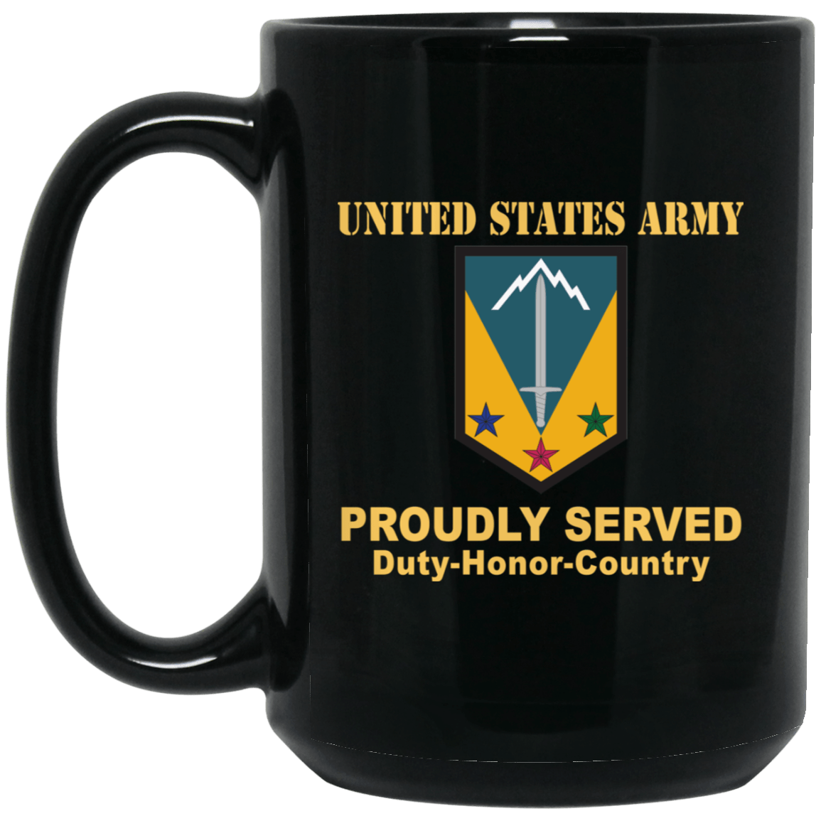 US ARMY 3RD MANEUVER ENHANCEMENT BRIGADE- 11 oz - 15 oz Black Mug-Mug-Army-CSIB-Veterans Nation