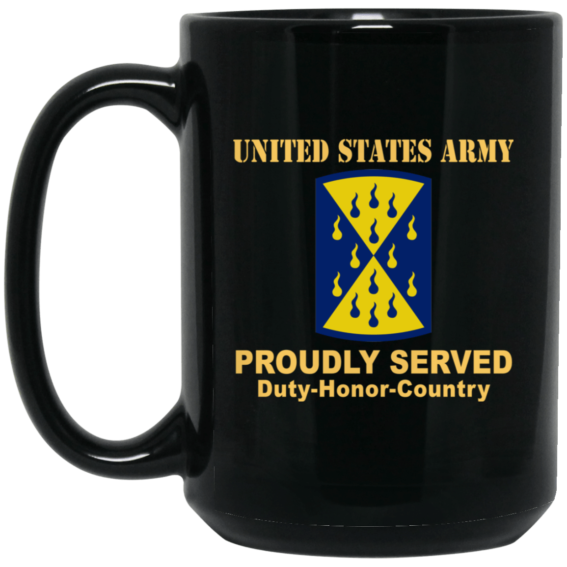 US ARMY 464TH CHEMICAL BRIGADE- 11 oz - 15 oz Black Mug-Mug-Army-CSIB-Veterans Nation