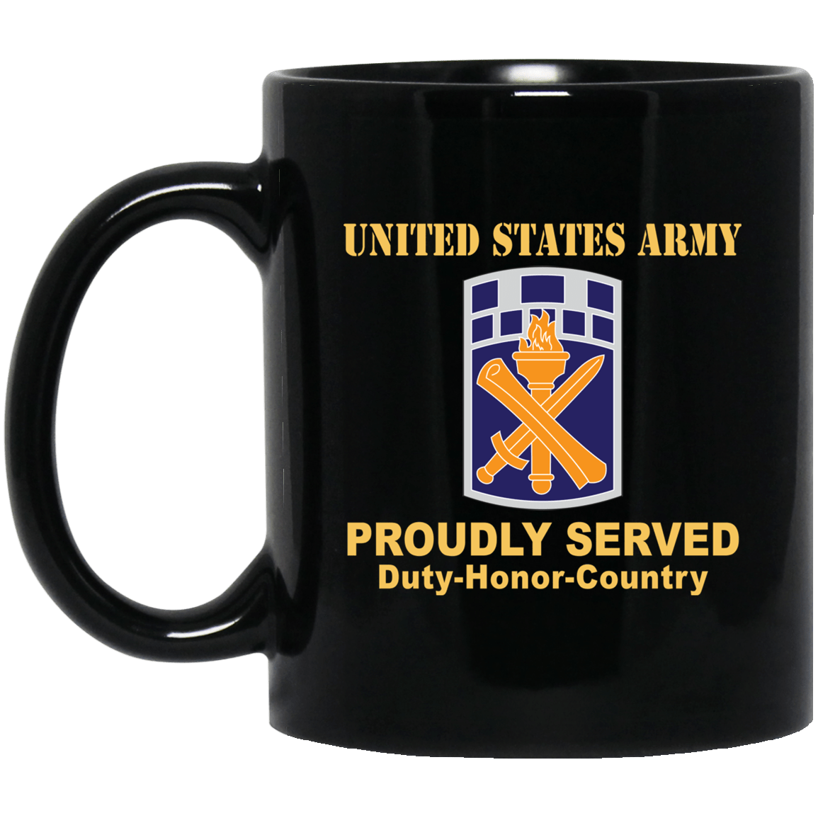 US ARMY 351ST CIVIL AFFAIRS COMMAND- 11 oz - 15 oz Black Mug-Mug-Army-CSIB-Veterans Nation