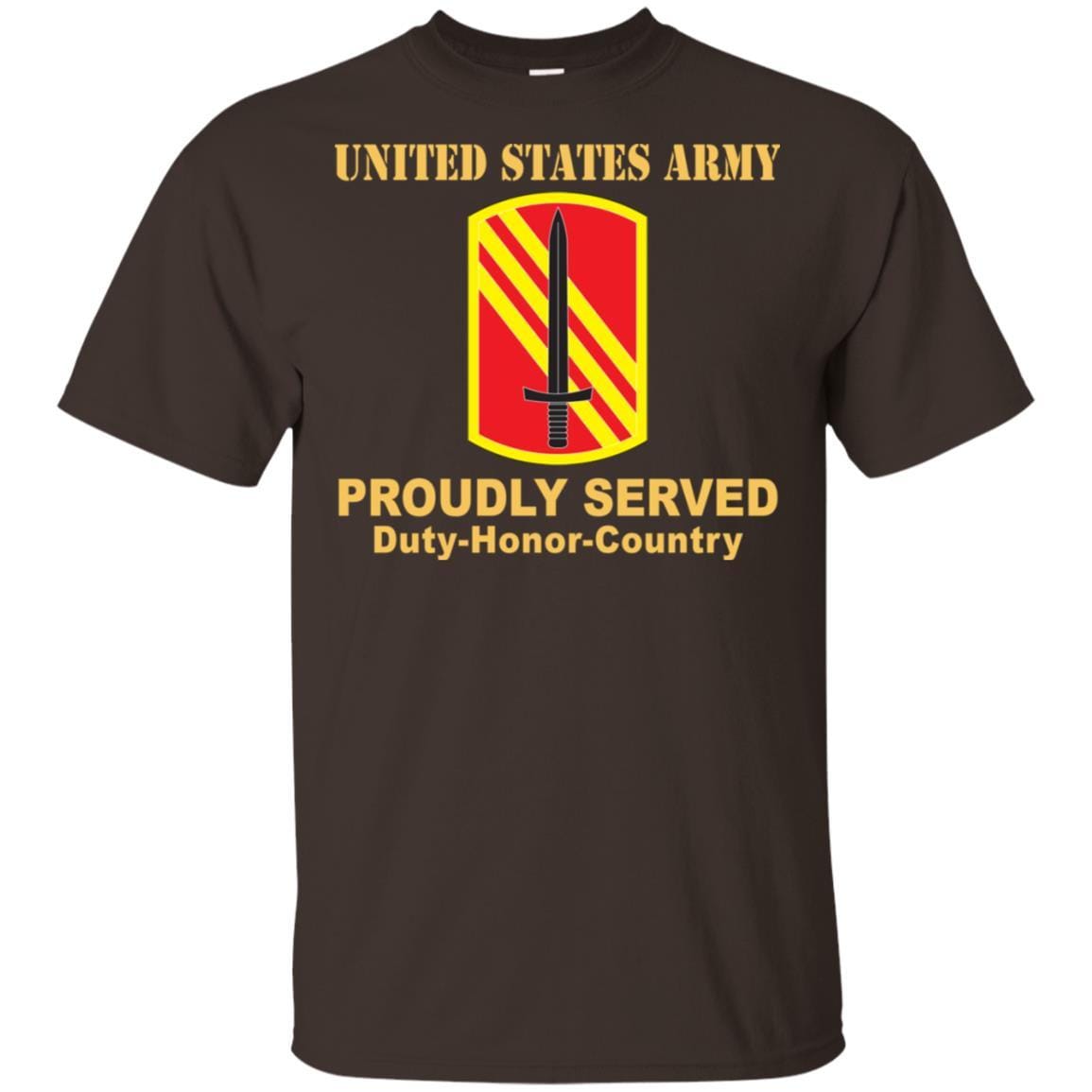 US ARMY 113 SUSTAINMENT BRIGADE- Proudly Served T-Shirt On Front For Men-TShirt-Army-Veterans Nation