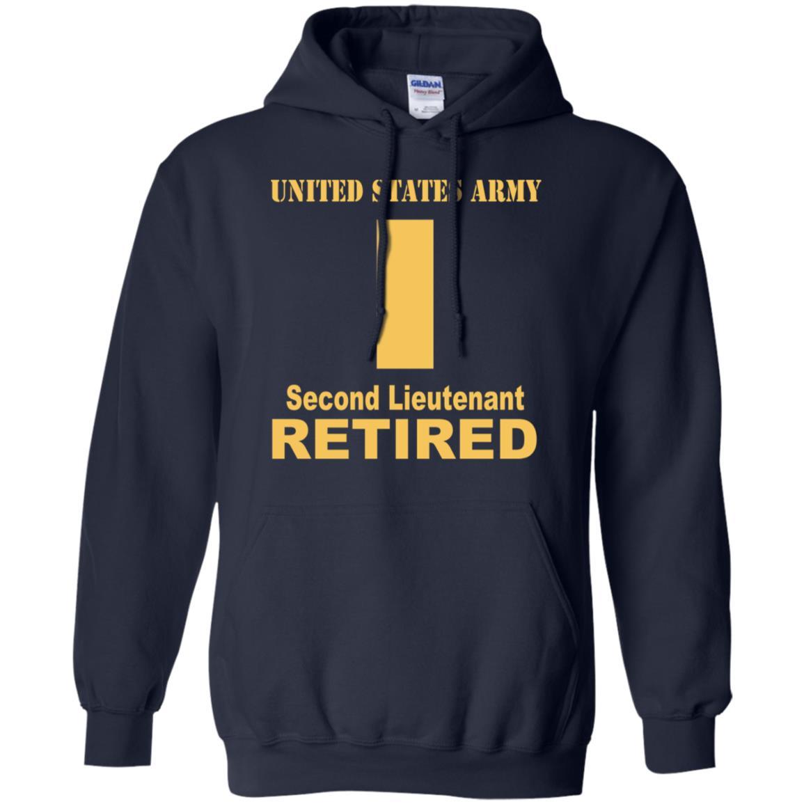 US Army O-1 Second Lieutenant O1 2LT Commissioned Officer Retired Men T Shirt On Front-TShirt-Army-Veterans Nation