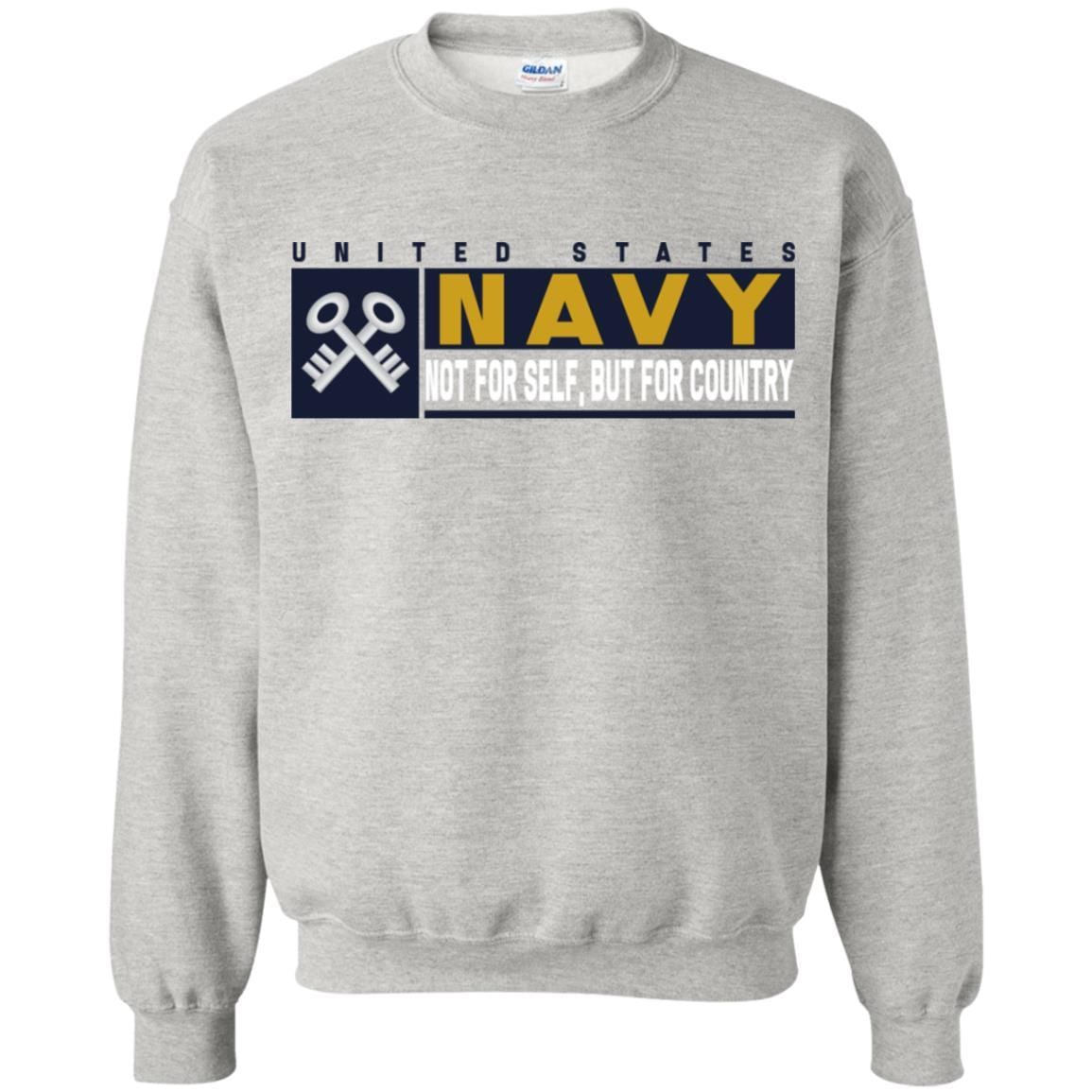 Navy Storekeeper Navy SK- Not for self Long Sleeve - Pullover Hoodie-TShirt-Navy-Veterans Nation