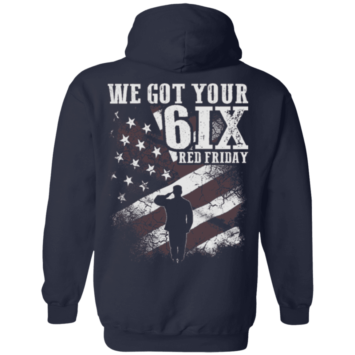 Military T-Shirt "Veteran - We Got Your Six Red Friday"-TShirt-General-Veterans Nation