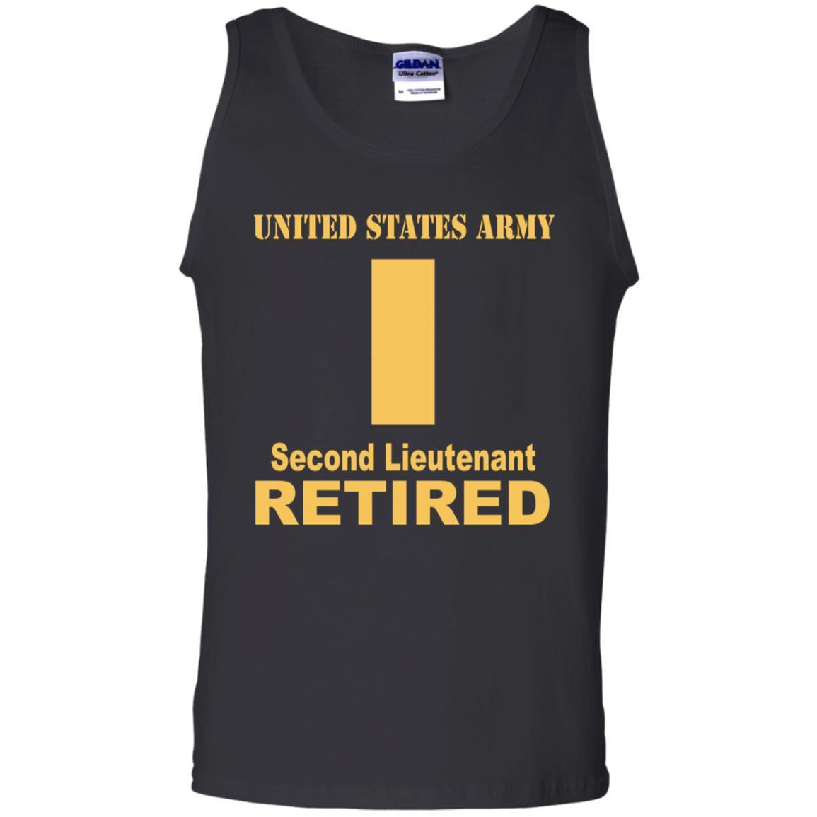 US Army O-1 Second Lieutenant O1 2LT Commissioned Officer Retired Men T Shirt On Front-TShirt-Army-Veterans Nation