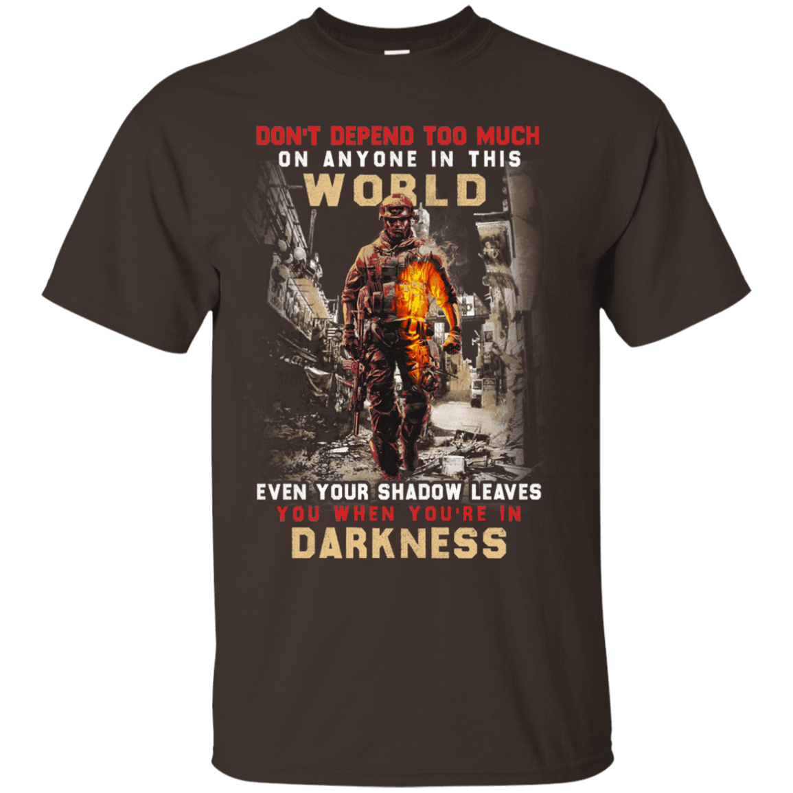 Military T-Shirt "DARKNESS VETERAN"-TShirt-General-Veterans Nation