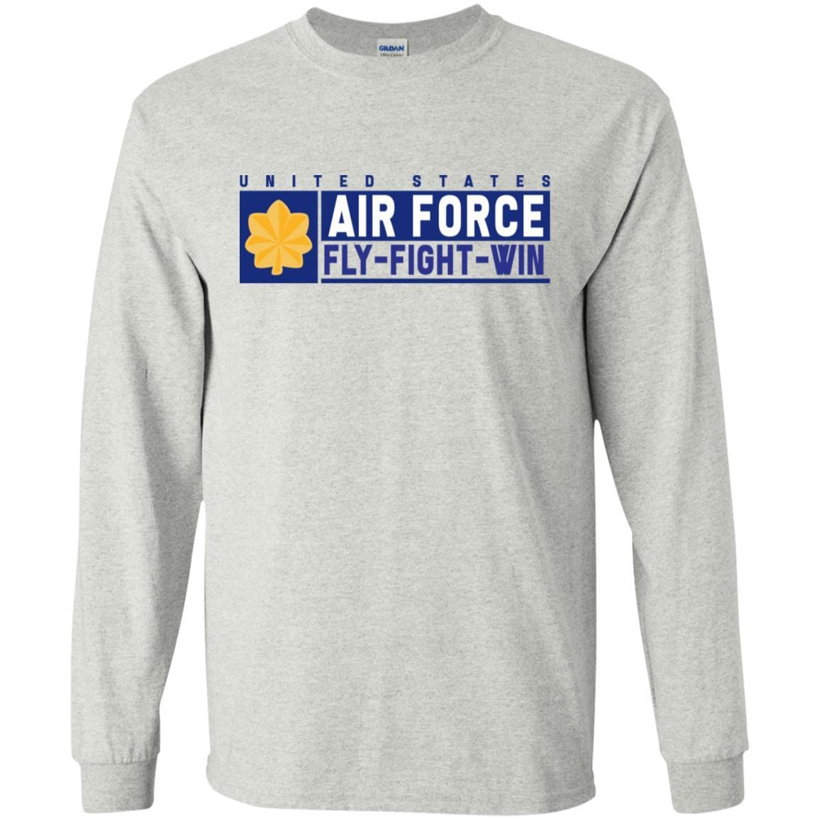 US Air Force O-4 Major Fly - Fight - Win T-Shirt On Front For Men-TShirt-USAF-Veterans Nation